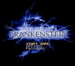 Mary Shelley's Frankenstein (USA) (Beta) Title Screen